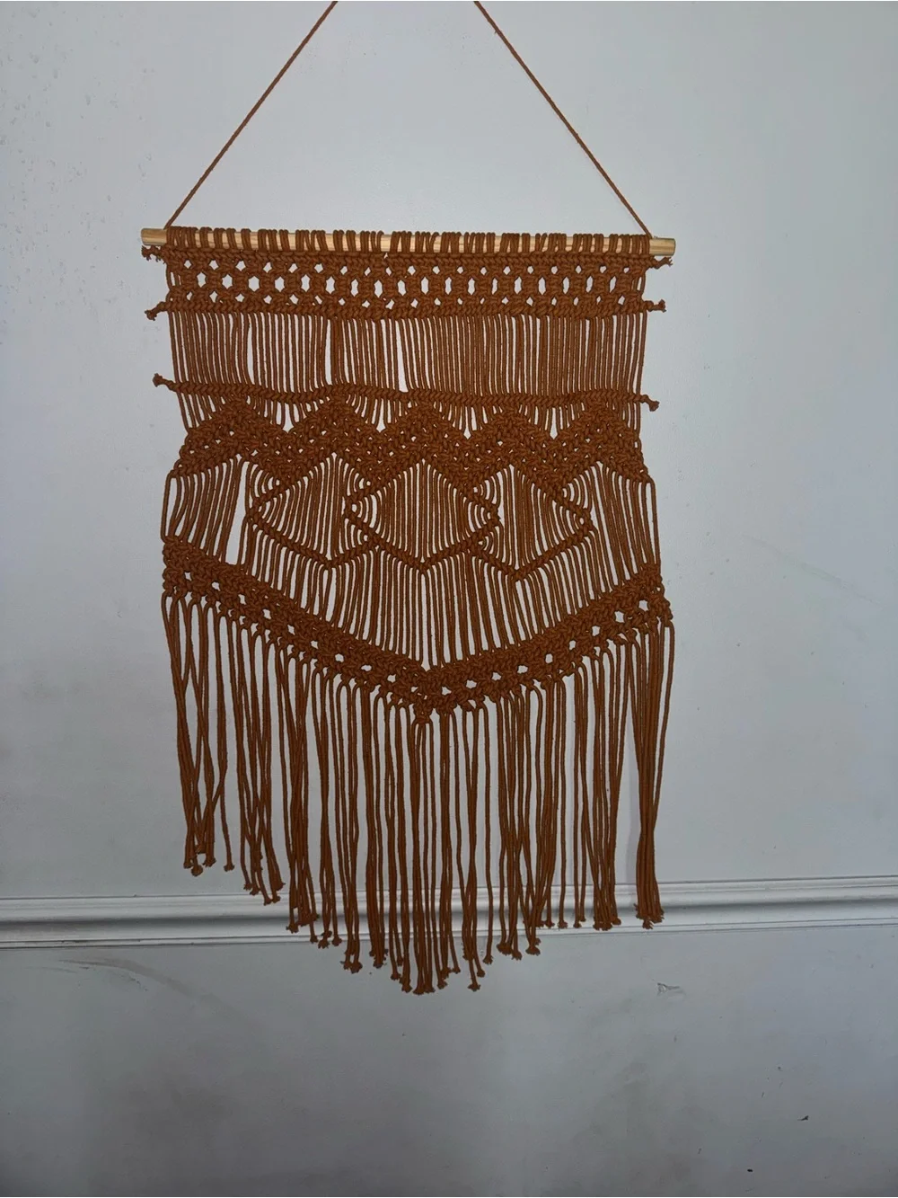 Handmade Terracotta Macramé Wall Hanging